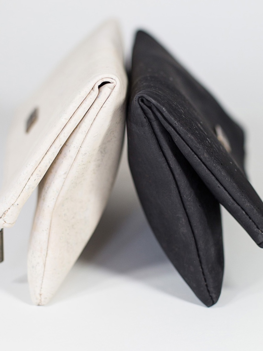 Cork Couture | Authentic Portuguese White Cork Clutch | Vegan | NWT